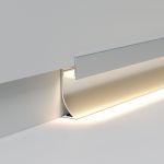 Алюминиевый профиль для плинтуса под светодиодную ленту LL-2-ALP021