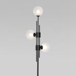 Напольный светильник со стеклянными плафонами 01383/3 черный