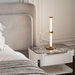 Настольный светодиодный светильник 80536/1 латунь