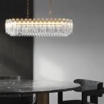 Подвесной светодиодный светильник с хрусталем 423/1