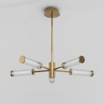 Потолочный светодиодный светильник 50386/5 LED латунь