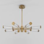 Потолочный светодиодный светильник 50386 LED латунь