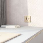 Рамка из металла на 1 пост АluMax шампань алюминий W0013511