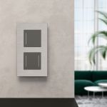 Рамка из металла на 2 поста АluMax алюминий W0023506