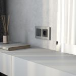 Рамка из металла на 2 поста АluMax алюминий W0023506