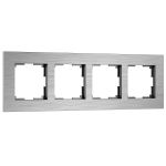 Рамка из металла на 4 поста АluMax алюминий W0043506