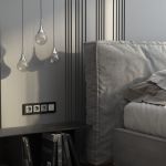 Рамка из металла на 4 поста АluMax черный алюминий W0043508