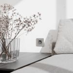 Рамка из поликарбоната на 1 пост Split дымчатый/белый, soft-touch W0013067