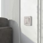 Рамка из поликарбоната на 1 пост Split дымчатый/белый, soft-touch W0013067