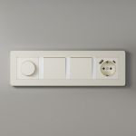 Рамка из поликарбоната на 4 поста Split айвори/белый, soft-touch W0043066