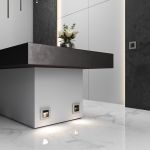 Рамка из стекла на 1 пост Senso дымчатый soft-touch W0013117