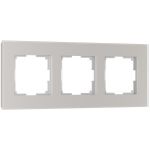 Рамка из стекла на 3 поста Senso дымчатый soft-touch W0033117