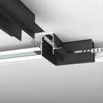 Slim Magnetic Коннектор угловой для встраиваемого шинопровода под ГКЛ 9,5мм (черный) 85214/00 85214/00