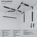 Slim Magnetic R01 Трековый светильник 6W 3000K (черный) 85011/01 85011/01