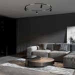 Slim Magnetic Трековый светильник для радиусного шинопровода 12W 4200K Comfi чёрный Ø 800мм 85188/01