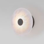 Светодиодный настенный светильник с мраморным рассеивателем 40340 LED черный