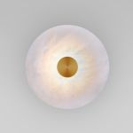 Светодиодный светильник с мраморным рассеивателем 40340 LED латунь