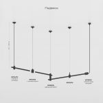 Esthetic Magnetic Набор для подвеса двойной 1260 мм 85156/00