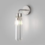 Настенный светильник со стеклянным плафоном 60163/1 никель