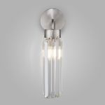 Настенный светильник со стеклянным плафоном 60163/1 никель