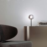 Настольный светодиодный светильник со стеклянным плафоном 90326/1 черный