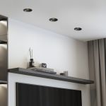 Светильник встраиваемый Punto черный 25016/01