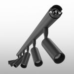 Module System Трековый светильник 24W 3000K (черный) 85178/01