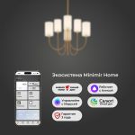 Умная подвесная люстра 60164/6 латунь