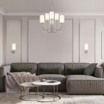 Умная подвесная люстра 60164/6 никель