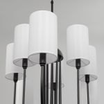 Умная подвесная люстра с тканевыми абажурами 60164/10 черный