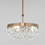 Умная потолочная люстра с хрусталем 60165/3 латунь