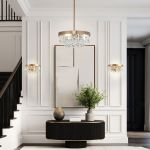 Умная потолочная люстра с хрусталем 60165/3 латунь