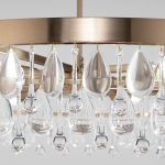 Умная потолочная люстра с хрусталем 60165/6 латунь