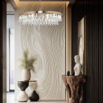 Умная потолочная люстра с хрусталем 60165/6 латунь