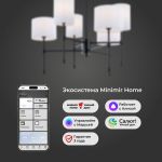 Умный потолочный светильник 60162/6 черный