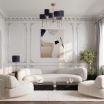 Умный потолочный светильник 60162/6 латунь