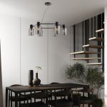 Подвесной светильник 70219/6 черный/античная бронза