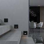 Поворотная встраиваемая LED подсветка Turn (черный матовый) W1154708