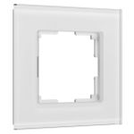 Рамка из стекла на 1 пост Senso белый soft-touch W0013101
