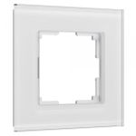 Рамка из стекла на 1 пост Senso белый soft-touch W0013101