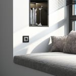 Рамка из стекла на 1 пост Senso черный soft-touch W0013108