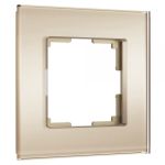 Рамка из стекла на 1 пост Senso шампань soft-touch W0013111