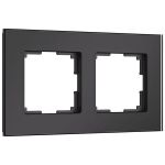 Рамка из стекла на 2 поста Senso черный soft-touch W0023108