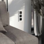 Рамка из стекла на 3 поста Senso белый soft-touch W0033101