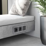 Рамка из стекла на 3 поста Senso серебряный soft-touch W0033106