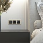 Рамка из стекла на 3 поста Senso шампань soft-touch W0033111