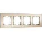 Рамка из стекла на 4 поста Senso шампань soft-touch W0043111