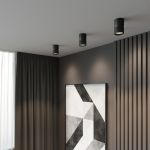 Светильник потолочный светодиодный 12W 4000К чёрный 25049/LED