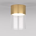 Светильник потолочный светодиодный 10W 4000К латунь/прозрачный 25047/LED