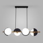 Умный подвесной светильник 70149/4 черный/латунь Smart